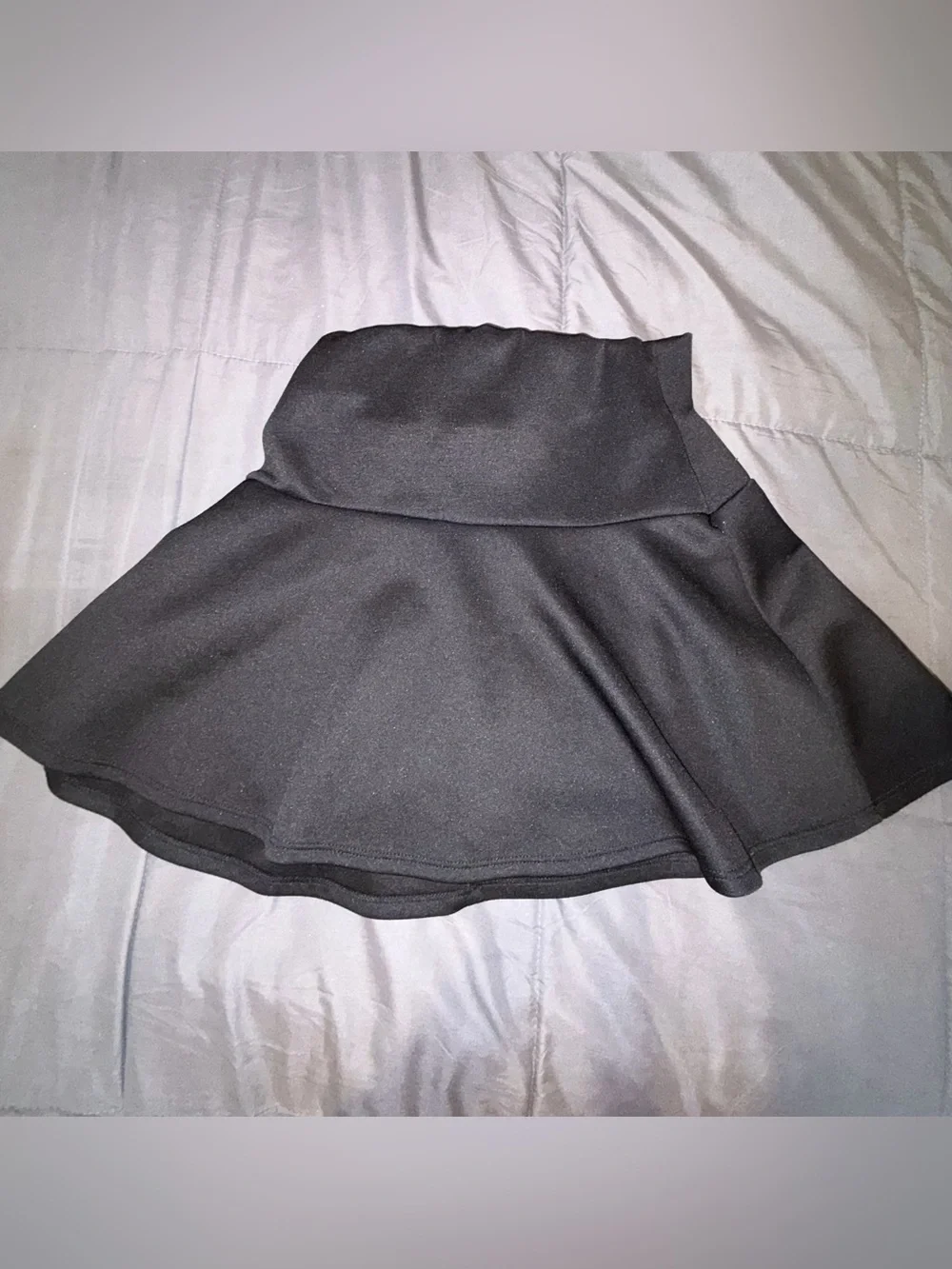 Charlotte Russe Black High Waist Flared Skater Skirt Size Small